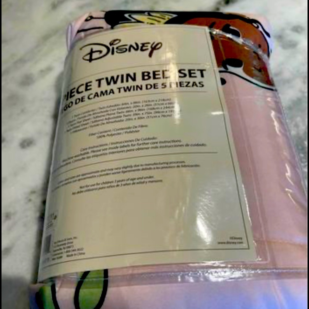 NWT Disney 5 piece twin bedding set. The Princess and The Frog Beauty & Grace.